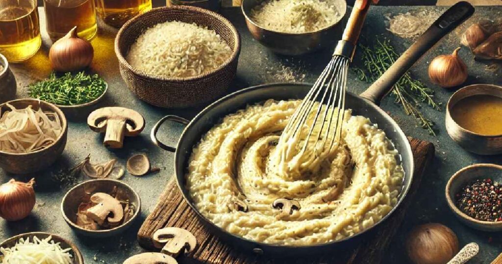 Metodo di Preparazione del Risotto ai Funghi Montato