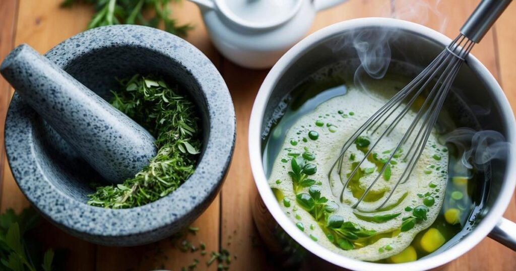 Preparation Techniques - Whipped Herbal Tea Recipe