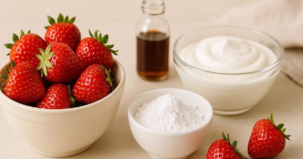 Strawberry Mousse Ingredients